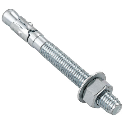 Wensilon 3/8"x4" Wedge Anchors for Concrete, Zinc-Plated, 10 PCS
