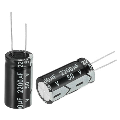 uxcell 2200uF 50V 16x30mm Electrolytic Capacitor, Radial Leads Aluminum Capacitors for TV, VCD, LCD Monitor, Speaker, 20Pcs