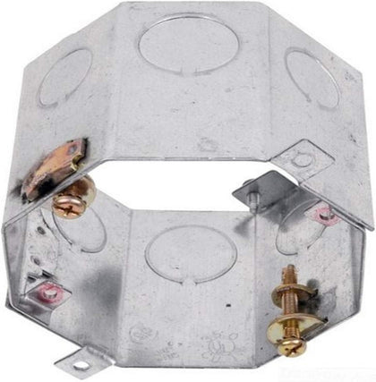 Steel City 54551-CFB Pre-Galvanized Steel Octagon Ceiling Fan or Fixture Support Box, 3-Inch