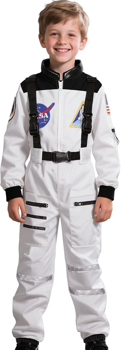 Kids Astronaut Costume for Boys Girls Space Jumpsuit