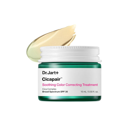 Dr. Jart+ Cicapair Soothing Korean Color Correcting Treatment SPF 30 with Centella Asiatica| Redness Corrector for
