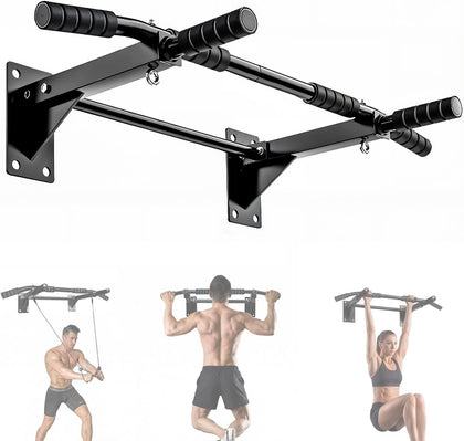 Pull Up Bar Wall Mounted - Multifunctional Wall Mounted Pull Up Bar for Home Gym