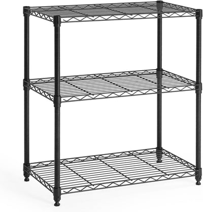 3/4/5-Tier Adjustable Height Wire Shelving Unit, Rack Shelving, Metal Steel Shelves, Garage Organizer, Utility