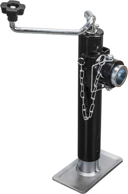 2000 LBs Capacity Weld on Pipe Mount Swivel Trailer Jack, ATR39003U , Black