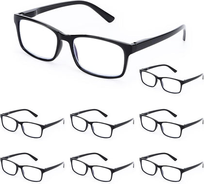 Reading Glasses,8 Pack Reading Glasses Blue Light Blocking for Men Women,Anti Eyestrain/Dryness/UV Lightweight Readers