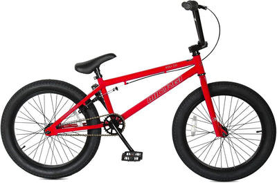 MBX 20 Inch Hi-Ten Steel Framed Freestyle BMX Beginners Bike for Child or Adult Riders 5 Feet to 6 Feet 2 Inches Tall