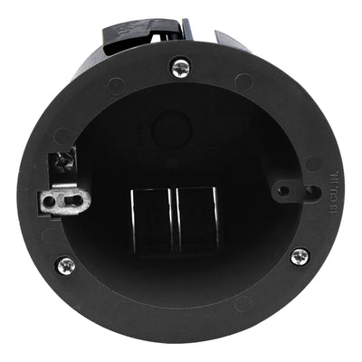 4'' Old Work Round Electrical Box, PVC, 18 Cu. in., 1-Pack | ETL Listed PVC old work box, fire rated 2 hours