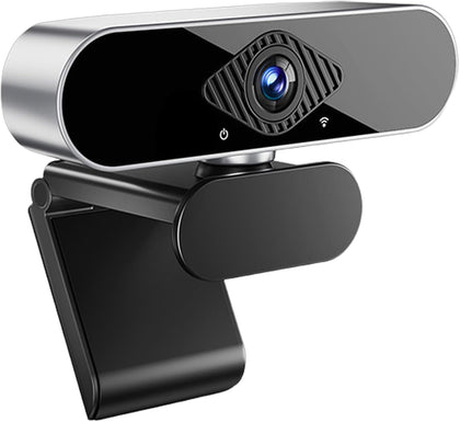 1080P Webcam for PC/Laptop, USB Webcam with Microphone, Noise Cancellation, Support Beauty, Plug & Play with Auto