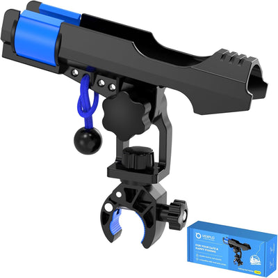 VEXPLO Clamp On Rod Holder for Fishing Boat, Round Rail Mount