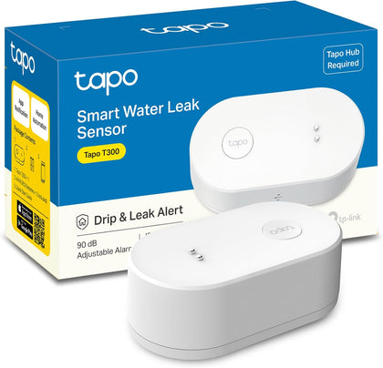 Smart Water Leak Detector, Requires Tapo Hub, T300 | Water Leak Sensor Wi-Fi with Rapid Dripping Detection, 90dB