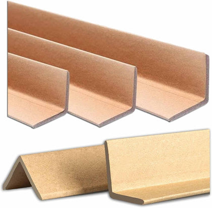 Cardboard Edge Strapping Pallet Corner Protectors, Paper Shipping V Shaped Board Cardboard Guard for Corners of Boxes
