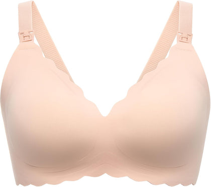 Nursing Bras for Breastfeeding, Jelly Strip Support Maternity Bra