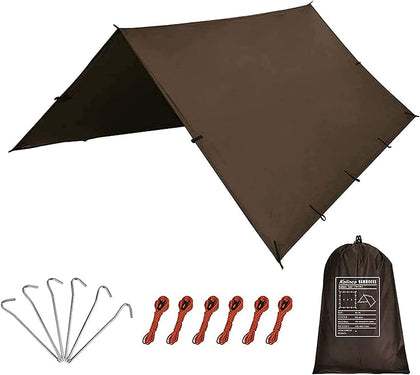 Tent Tarp, Picnic Mat Camping Tarp Tent Hammock Tarp, pu Waterproof Camping tarp Tent Rain Fly Picnic Mat Survival