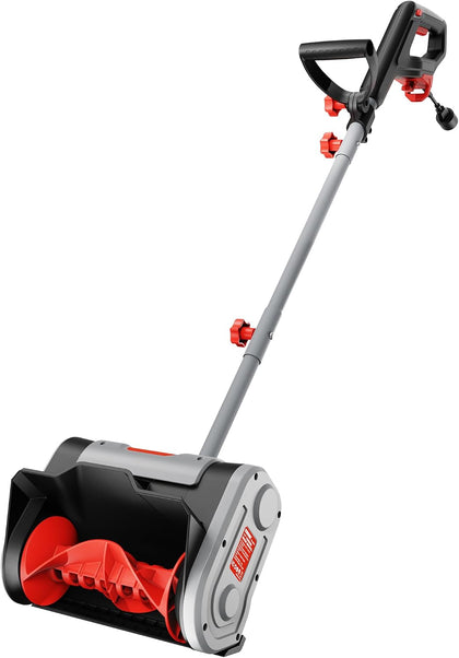 Corded Snow Shovel 11-Inch 1200W 10A Powerful Electric Snow Shovels, 6-Inch Clearing Depth, 23-Foot Max Throw