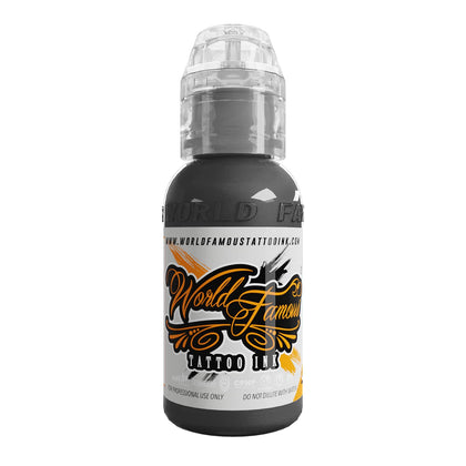 World Famous Grey Tattoo Ink, Vegan and Professional Ink, Made in USA, Thomas Carli Jarlier-Noire Wash, 1 oz