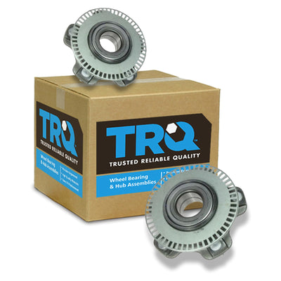 TRQ 2 Piece Front Wheel Bearing & Hub Assembly Set