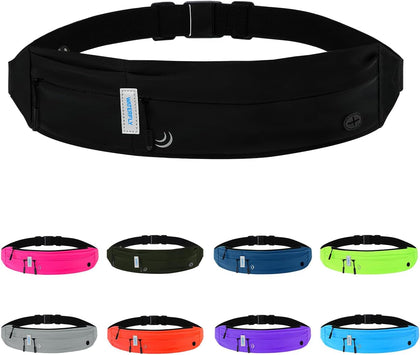 Running Belt Fanny Pack:Phone Holder Belt for Men Women | Lightweight, Soft and breathable fabric,SBS zipper