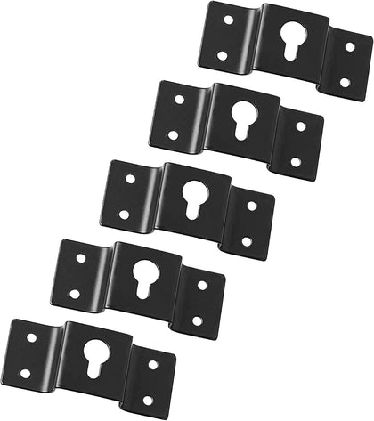 5 Pcs Wall-Mounted Speaker Hanging Brackets, 7cm Long Speaker Mounting Clothing Rack Iron Hanger Plate Accessories