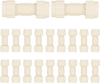 (Pack of 20) EFIELD 3/4"Compression Coupling,CPVC Fittings for Plumbing Installations and Repair