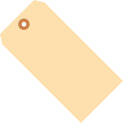 Shipping Tags, 10 Pt., 4 1/4" x 2 1/8", Manila, 1000/Case
