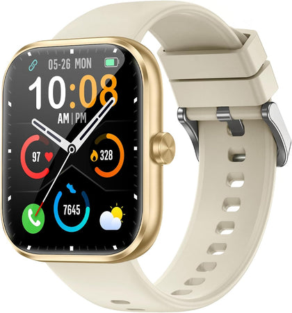 Smart Watch for Men Women, 1.83" HD Touchscreen Fitness Watch with Bluetooth Call&Message Notifications, 110+Sport