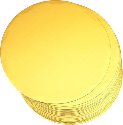 12 Inch Gold Cake Boards Round 40-Packs Circles Rounds Base Food-Grade Cardboard Cake Plate(Thinner But Stronger)