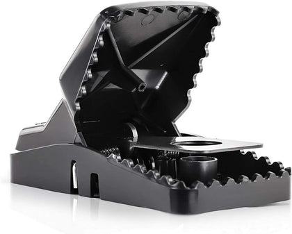 Large Powerful Rat Traps - Kills Instantly with Powerful Steel Spring - Setup in Seconds - Wash & Reuse Over & Over
