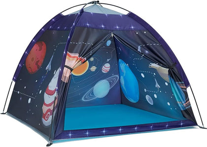 Space World Play Tent-Kids Galaxy Dome Playhouse for Boys and Girls Imaginative Play Popup Tent for Kids