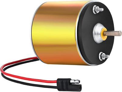 12V Motor for Deer Feeder - 1/4" Shaft Feeder Replacement Heavy-Duty Motor with Smooth Start and Stop,S-Plug