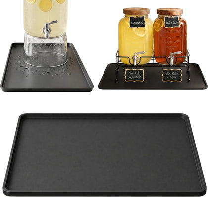 Drip Tray for Drink Dispenser, Drip Mat for 2 Glass Water Dispensers