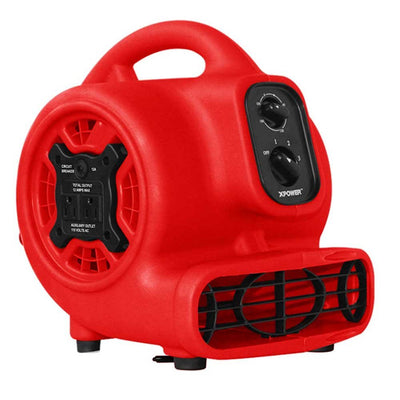 P-230AT Mini Mighty 1/4 HP 925 CFM Centrifugal Air Mover, Carpet Dryer, Floor Fan, Blower, Stackable, Daisy Chain