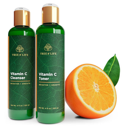 Beauty Vitamin C Brightening Face Care, Minimizing Pores & Facial Cleanser for Gentle Deep Cleaning with Organic