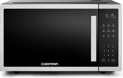 Countertop Microwave, 1.1 Cu Ft, 1000W, Stainless Steel | 10 Power Levels, 3 One-Touch Presets, +30 Second Button