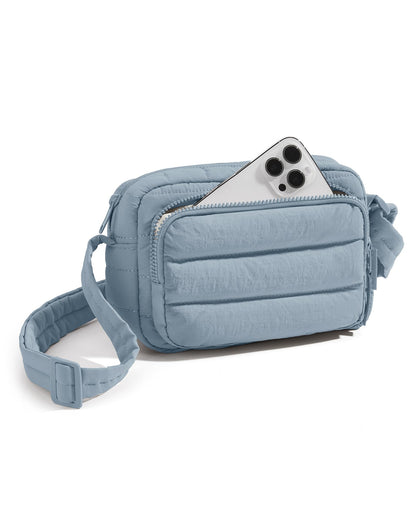 Crossbody Bags for Women, Puffer Crossbody Purses for Women with RFID Blocking Slots, Handbags Wallet Small Purse