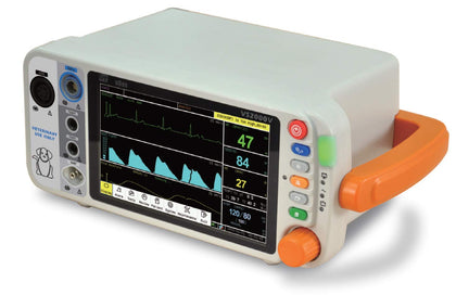 VS2000V Veterinary 7.1" Vital Signs Monitor with ECG, SPO2, NIBP,Temp, RESP, PR