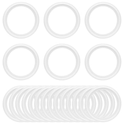 20PCS 2 Inch Tri Clamp PTFE Gaskets for 2" Tri-Clamp Sanitary Fittings Polytetrafluoroethylene O-Ring TC Seal Gasket
