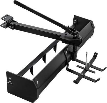 42 Inch Tow Behind Box Scraper, Lawn Tractor Attachments with Tractor Box Blade Sleeve Hitch Tow Fit for ATV UTV