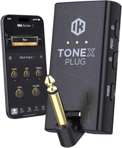 TONEX Plug: Portable AI-Powered Guitar & Bass Headphone Amplifier with 40,000+ Tone Models, USB-C Audio Interface