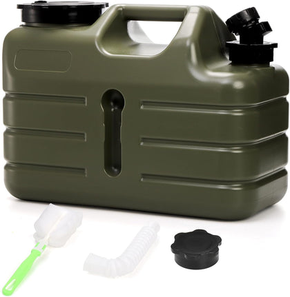 Water Container with Spigot, 3 Gallon Camping Water Storage Container, BPA Free Portable Thick Water Dispenser Tank