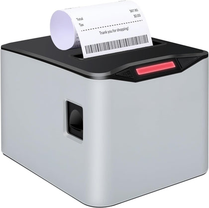 Thermal Receipt Printer, 80mm USB POS Printer,Auto Cutter, Support Cash Drawer, Support Windows/Mac/Linux, Do Not