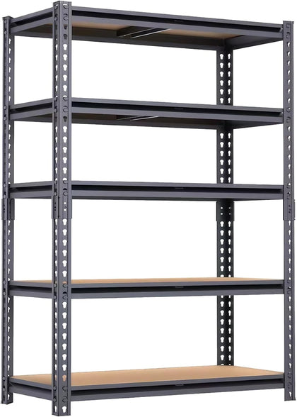 ZEUKMXO0 5-Tier Garage Storage Shelves, Heavy DutyAdjustable Shelving Unit, 60" H Garage Rack with 2400lbsCapacity