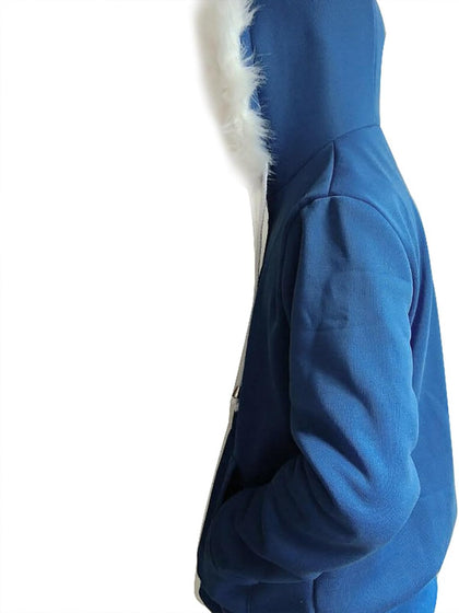 Adult Costume Hoodie Jacket Coat Halloween Sweatshirt Pullover with Mask