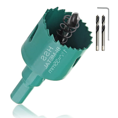 1-3/8 Inch / 35mm Bi-Metal Hole Saw with Arbor for Wood Drywall