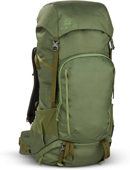Kelty Asher Backpack, Daypack to Multi-Day Backpacking Capacity, Hiking, Lightweight Travel Pack, Internal Frame (65L