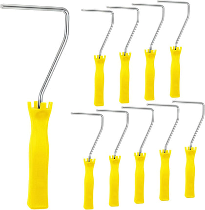 10 Pcs 4 Inch Mini Paint Roller Handle 12 Inch Frame Small Paint Roller Brush Painting Supplies for Wall House