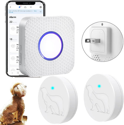 Dog Door Bell for Potty Training, WiFi Doggie Door Bell,Smart Wireless Doggy Doorbell with Phone App,Waterproof Touch