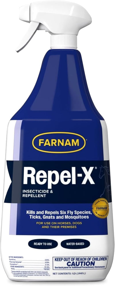 Repel-X Fly Spray for Horses, Ready To Use, 32 fl oz Spray