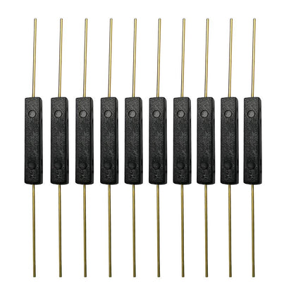 Gebildet 10pcs Plastic Reed Switch Reed Contact Normally Open (N/O) Magnetic Induction Switch (3mm×14mm)