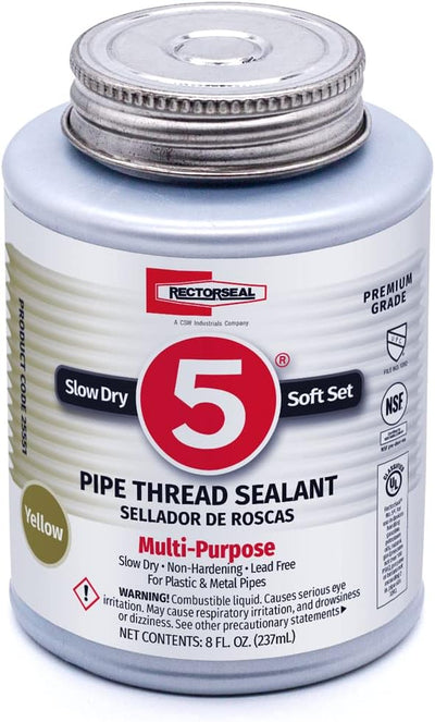 No. 5 25551 Pipe Thread Sealant, Lubricates & Protects Threads, Soft Setting, Slow Drying, & Permits Easy Breakout