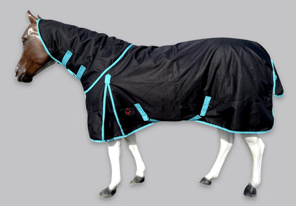 Horse RAIN Sheet with Neck Cover | 1200Denier Horse Rainsheet with Hood | Horse Turnout Sheet With Neck |Horse